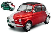 1965 Fiat 500 Tribute Italian Livery Red/Green/White 1:18 SOLID 1801409