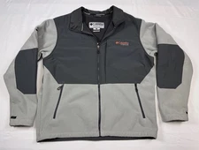 Columbia Titanium Interchange Fleece Jacket Men’s XL 2-Tone Gray Vintage Retro