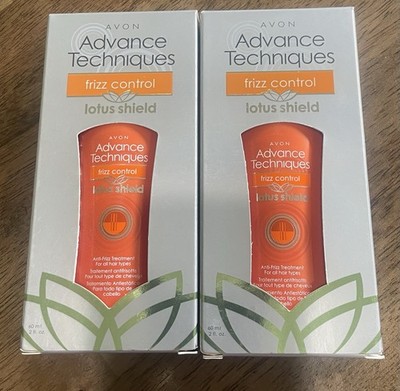 AVON Advance Techniques Frizz Control Lotus Shield Lot Of 2 New 60 ml
