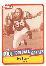 JOE PERRY 1989 SWELL FOOTBALL #53