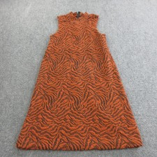Anthropologie Dress Womens XS Orange Animal J...