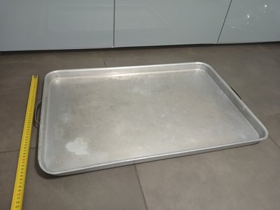 Backblech mit Klappgriffen Aluminium silber 70 x 45