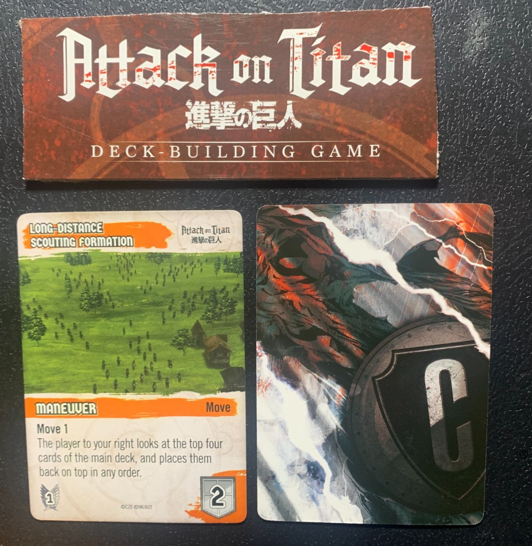 ATTACK ON TITAN  SCOUTING FORMATION   MANEUVER CARD  First Printing   Cryptozoic