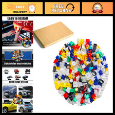 200 Pcs Auto Nylon License Plate Screw Inserts Grommet Nut Assortment for Cars
