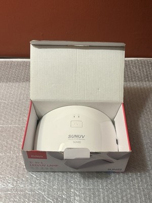 SUNUV Model SUN1 2-in-1 LED/UV Nail Lamp White  tested working
