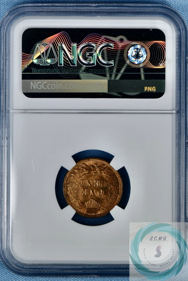 1908 1C Indian Head Cent NGC MS 66 RB w/CAC - Premium Gem Red Glow!!! - Image 2 of 4
