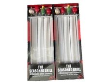 8 BBQ Skewers Vegetable Shape Ceramic Handles & Stainless Shish Kebab Macy's