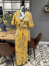 seafolly Yellow Floral Midi Summer Dress Details Size S