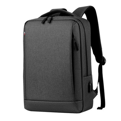 Slim Anti Theft Laptop Backpack USB Port Waterproof Travel Business Bag 15.6