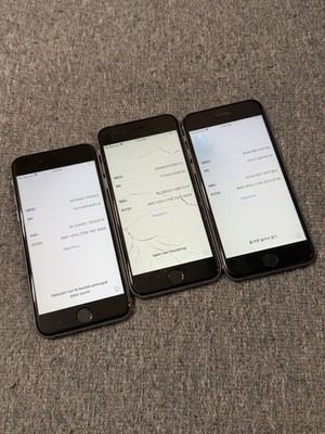 3 iPhones 6s 16GB For Parts Only  P3