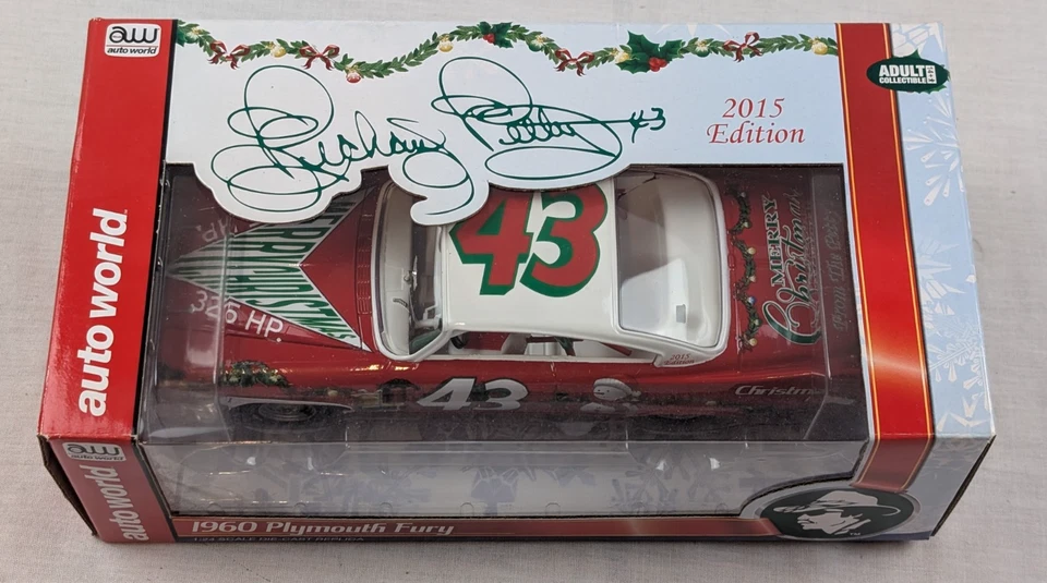 Richard Petty 1960 Christmas Auto World #43 Plymouth Fury 2015 diecast 1/24 Foto 2 de 4