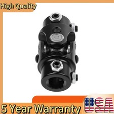 1 Double D X 34 Double D Steering U Joint Single Black Universal Coupler