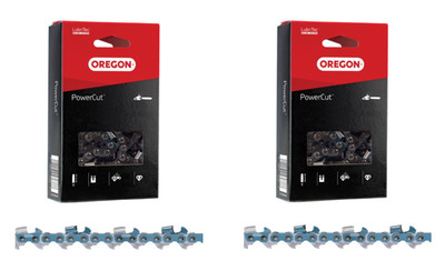 20'' 2-Pack PowerCut Full Chisel Chains 3/8'' Pitch - .058 Guage, 73EXL072G(2)