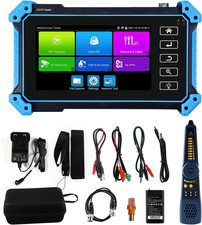 Upgraded 8K IP Camera Tester with Poe, CCTV Tester CVI TVI AHD Analog 4K IP Cam