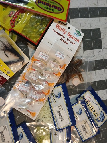 mr Crappie Lure Lot #2 yum jig bobby garland twister minnow green white panfish - Picture 9 of 10
