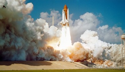 Space Shuttle Challenger Poster Launch Complex 39 Space Wall Art Print