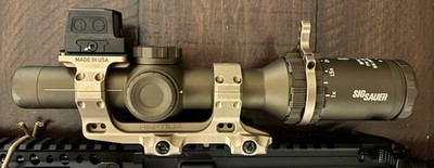 SIG SAUER Tango6T 1-6x24 FFP LPVO Horseshoe w/Reptilia AUS, ROF-90, Holosun 509t