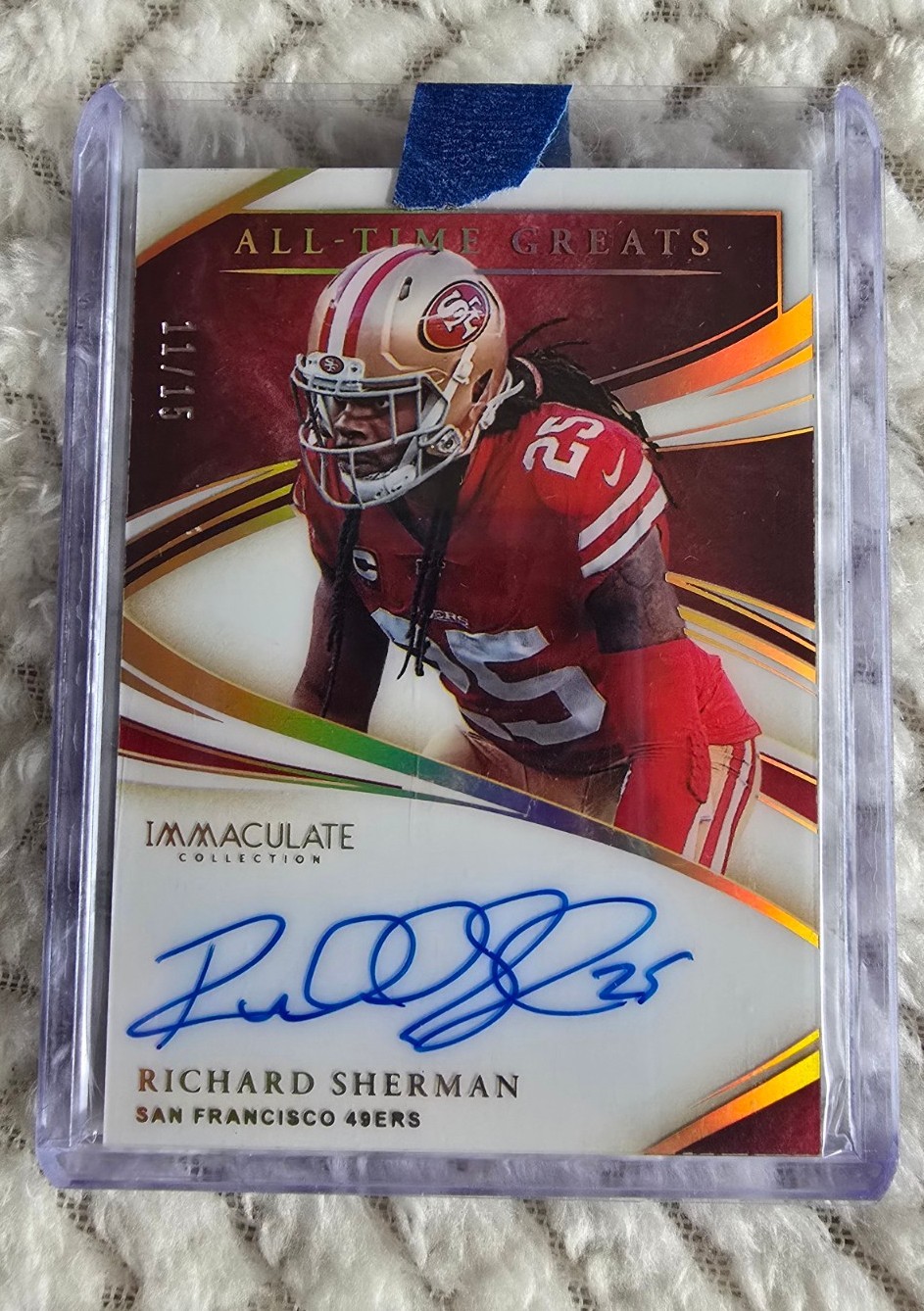 20' Panini Immaculate Collection Football All Time Greats ON CARD Auto...