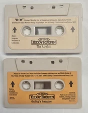 Vintage 1985 Worlds of Wonder Teddy Ruxpin Grubbys Romance Airship Cassette Lot