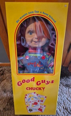 CHUCKY Doll Child s Play Good Guys Spirit Halloween 24  Tall NEW 2023 CHUCKY 1:1