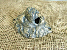 Cast Iron Lion Head Decor Piece Ornament Door Entry Way Good Luck Black Gold