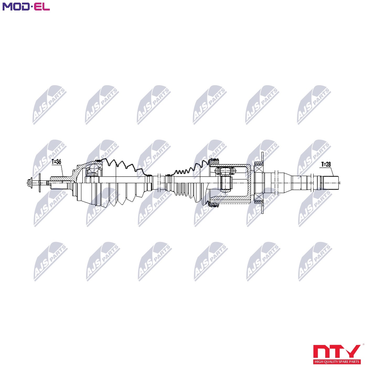 Nty Driveshaft For Volvo V40 4Wd 2.0T 17- /Front,Right,Atm - Image 5