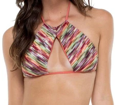Luli Fama Miami Cha Cha Cha Isabel High Neck Bikini Top