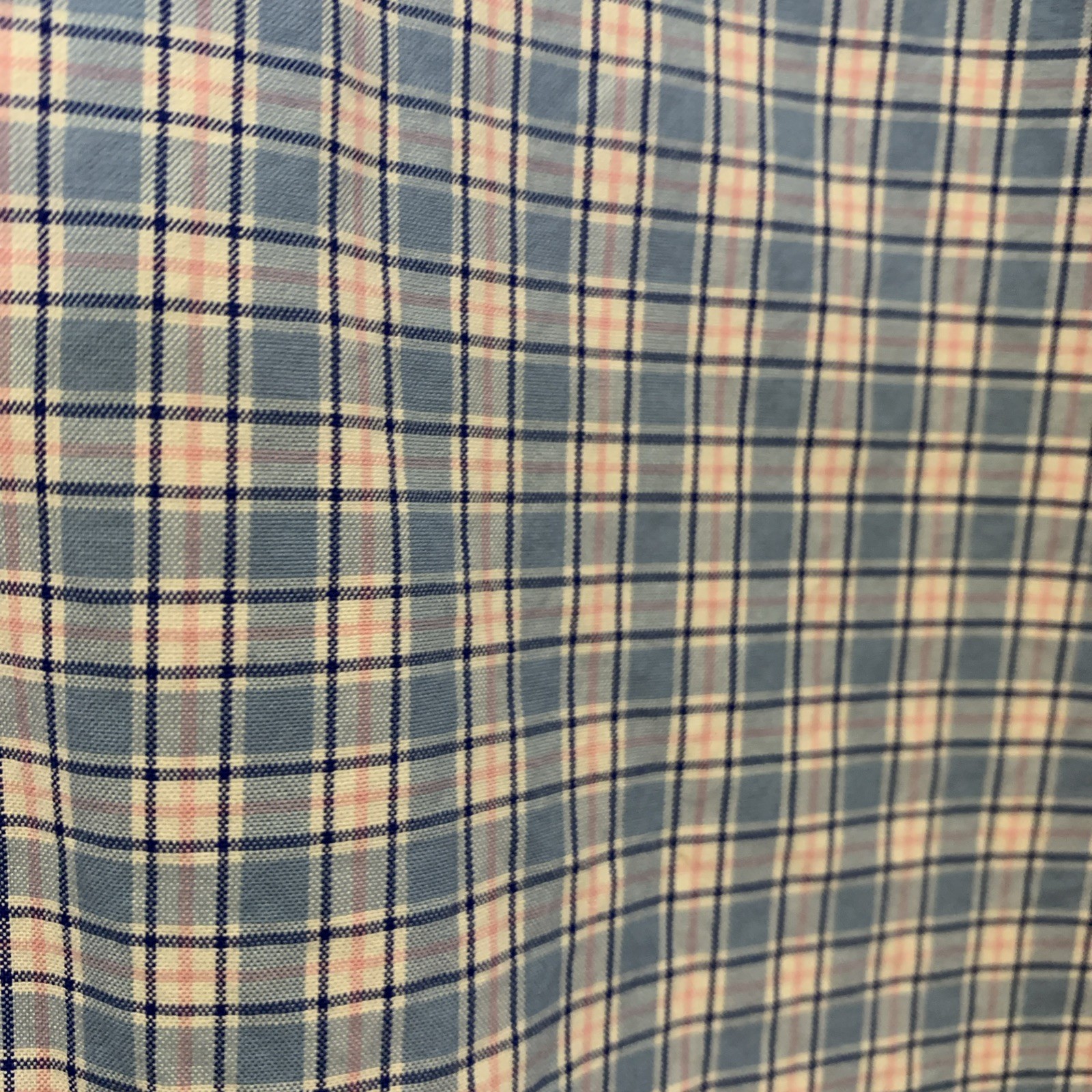 Ralph Lauren Button Up Shirt Men M 100% Cotton Blue Pink Plaid Preppy thumbnail 6