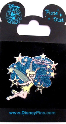 DISNEY 2007 TINKER BELL ''WHERE DREAMS COME TRUE'' EXCLUSIVE PIXIE DUST PIN #56395