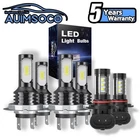 For Mercedes-Benz CLK430 2003 6Pcs 6000K LED Headlight+Fog Light Bulb Bright Kit