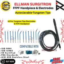 Ellman Surgitron FFPF Handpiece & Set of 14Pcs Electrodes Autoclavable New CE