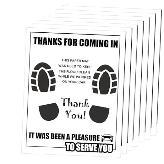 300 Pcs Car Paper Floor Mats, Disposable Automotive Floor Mats for Car 