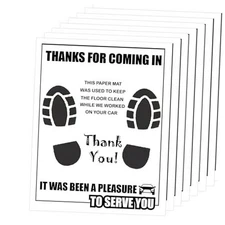 300 Pcs Car Paper Floor Mats, Disposable Automotive Floor Mats for Car 