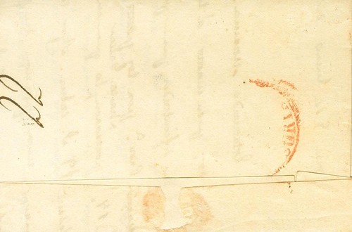 Aragón. Geschichte Postal. Umschlag 17. 1853. 6 Viertel Karminrot (Rand Rechts) - Picture 2 of 2