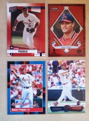 (4X) 2002 Donruss ALBERT PUJOLS Mixed  Brand St. Louis Cardinals HOF 2ND YEAR