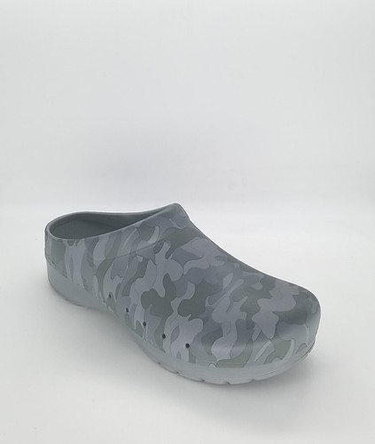 8681 Dansko Mens Kane Molded Grey Camo EVA Clog Size 44 EU 10.5-11US