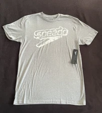 Speedo Swim Performance Men's Logo T-Shirt Size L NWT Waterpolo Diving Swimming