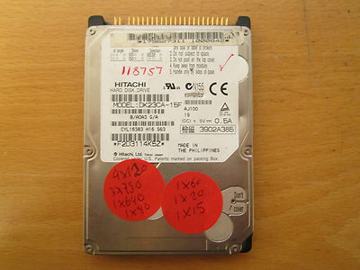 Hitachi 15GB IDE PATA 2,5'' Laptop Festplatte HDD DK23CA-15F (I164)