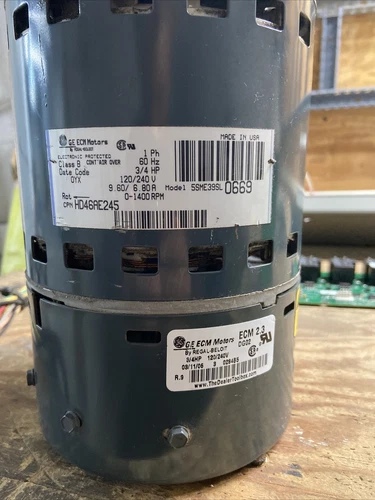 GE MOTORS 5SME39SL0669 BLOWER MOTOR  3/4 HP 120/240 V.  ECM 2.3 CPNHD46AE245