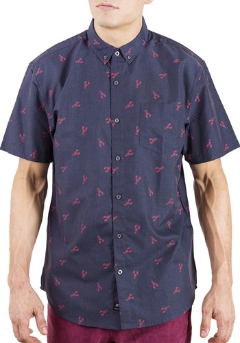 Camisa con estampado de peces con botones Elegancia acuática para amantes del océano Impresiones de peces divertidas - Imagen 25 de 27