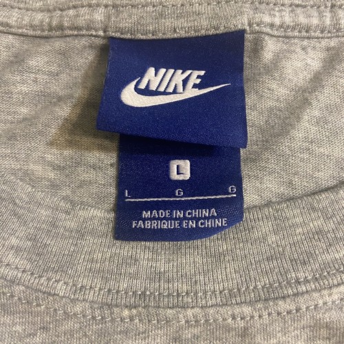 Nike Vintage Blue Tag Gray Short Sleeve T Shirt Size L Large - Picture 4 of 8