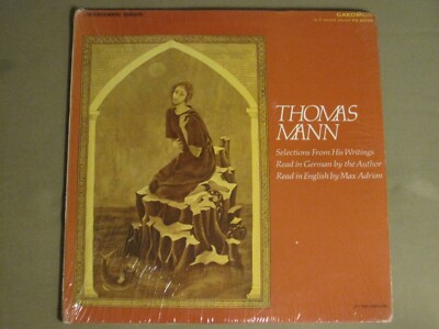 THOMAS MANN SELECTIONS FROM HIS WRITINGS 2LP 1952 CAEDMON TC-2032 VG+ SHRINK!