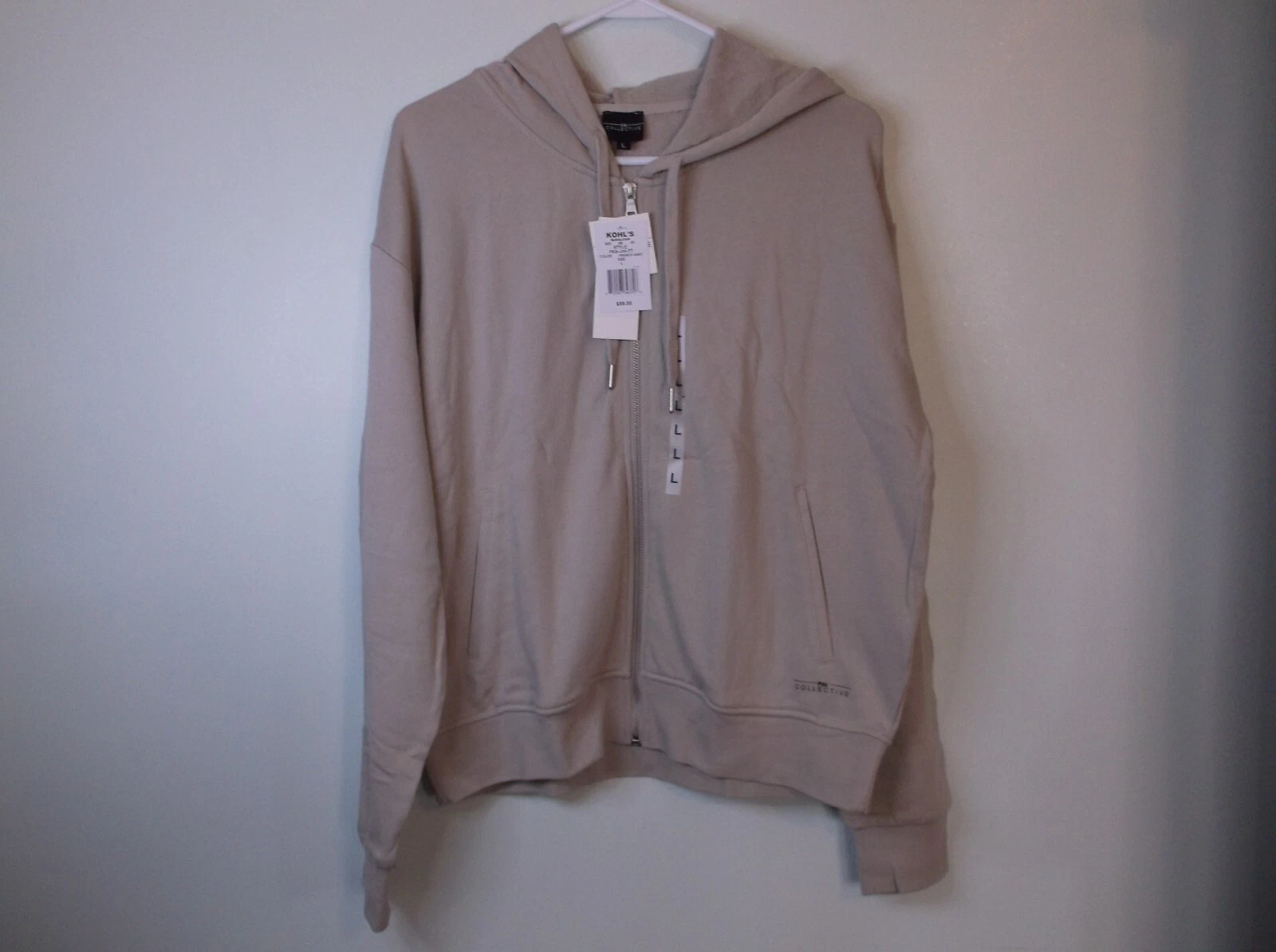 PSK COLLECTIVE WOMENS FULL ZIP HOODIE JACKET FRENCH GREY SIZE LARGE NWT
Opens in a new window or tab