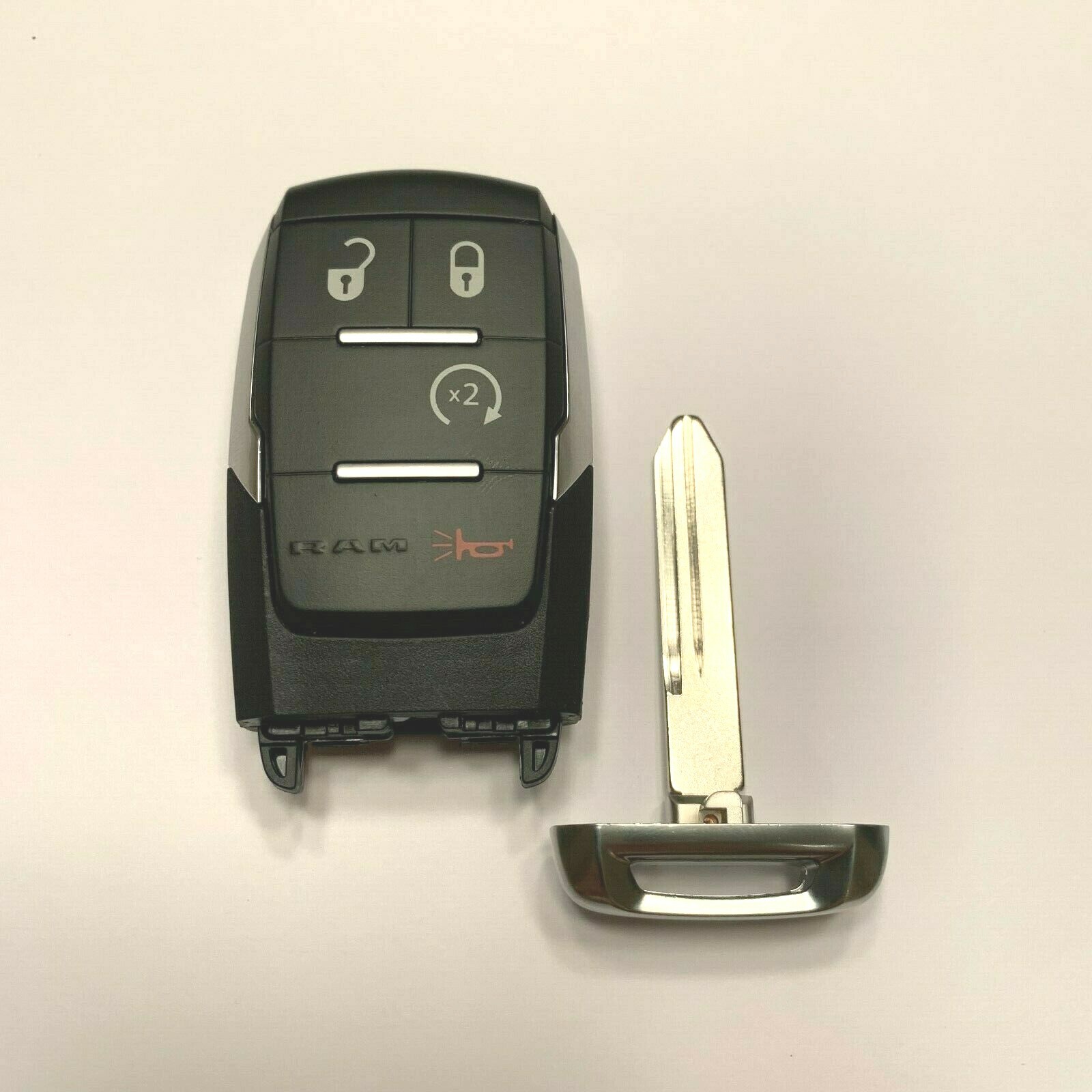 OEM RAM Keyless Entry Remote Fob + Key Insert RS 4 Button RAM GQ4-76T ...