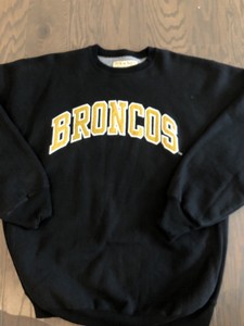 black broncos sweatshirt
