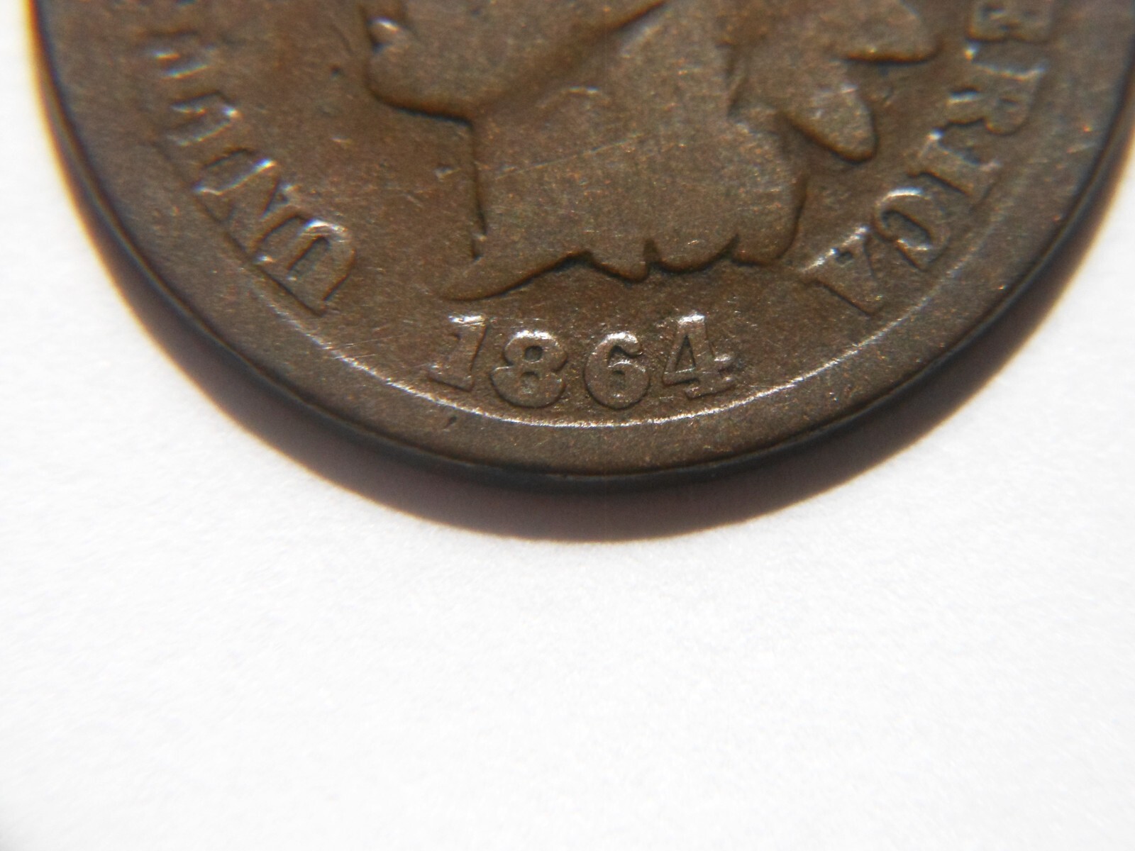 1864 G with (L) Pointed Bust Indian Head Cent, Nice *Semi Key Date