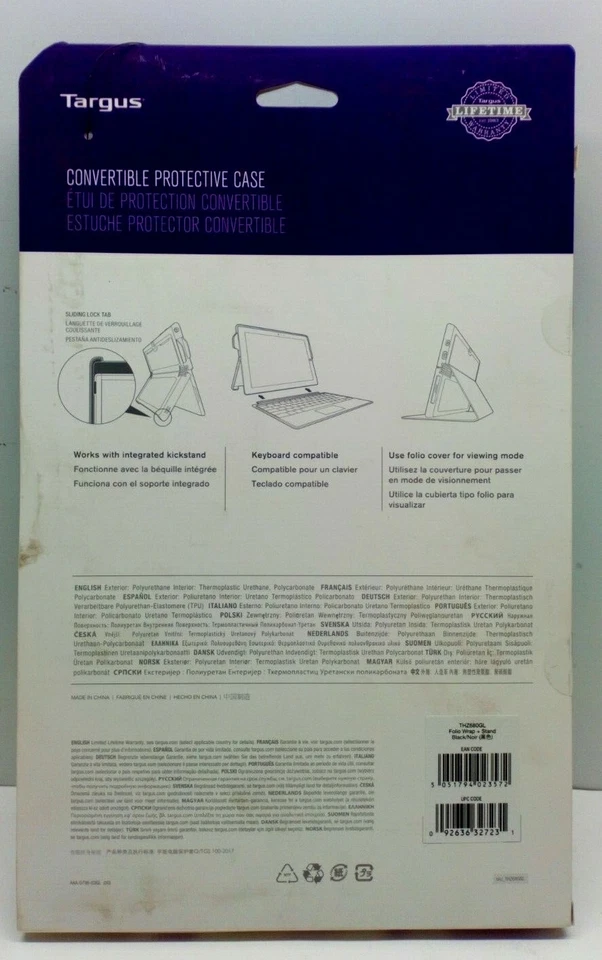 Targus Folio Wrap + Stand Microsoft Surface Pro 4 Case 黑色 — 第 2/2 张图片