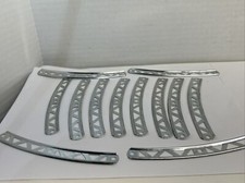 Gilbert Erector Part B: 5" Cadiam Plated Curve Girders: 12 Total Clean