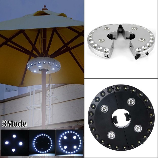 Patio Led Umbrella Pole Light Outdoor Wireless Camping Tent Bulbs Night Lights Black 1pc For Sale Ebay