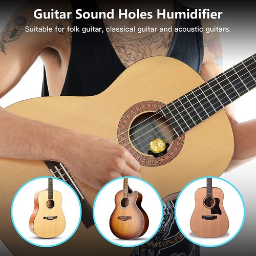 2PCS Guitar Humidifier Hygrometer Humidity for Acoustic Guitar Soundholes W6F0 - Picture 5 of 12